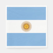 Serviette En Papier Drapeau patriotique argentin (Devant)