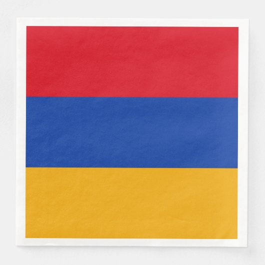 Serviette En Papier Drapeau patriotique arménien (Devant)