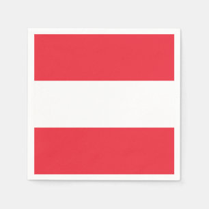 Serviette En Papier Drapeau patriotique autrichien