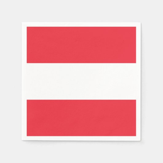 Serviette En Papier Drapeau patriotique autrichien (Devant)