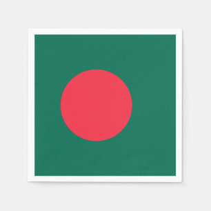 Serviette En Papier Drapeau patriotique bangladais