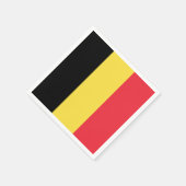 Serviette En Papier Drapeau patriotique belge (Coin)