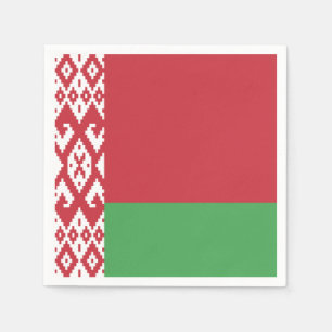 Serviette En Papier Drapeau patriotique biélorusse