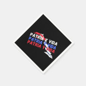 Serviette En Papier Drapeau Patriotique Cuba Patria Y Vida (Coin)