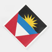 Serviette En Papier Drapeau patriotique d'Antigua-et-Barbuda (Coin)