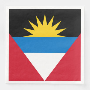 Serviette En Papier Drapeau patriotique d'Antigua-et-Barbuda