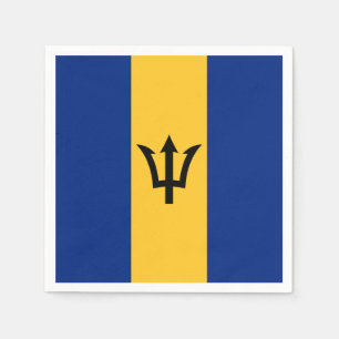 Serviette En Papier Drapeau patriotique de la Barbade