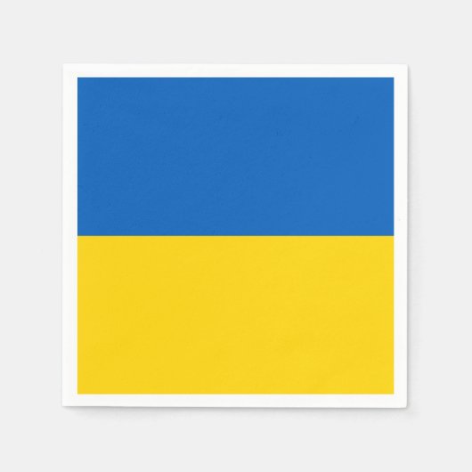 Serviette En Papier Drapeau patriotique de l'Ukraine (Devant)