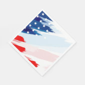 Serviette En Papier Drapeau patriotique Juillet 4 Papier serviettes (Coin)