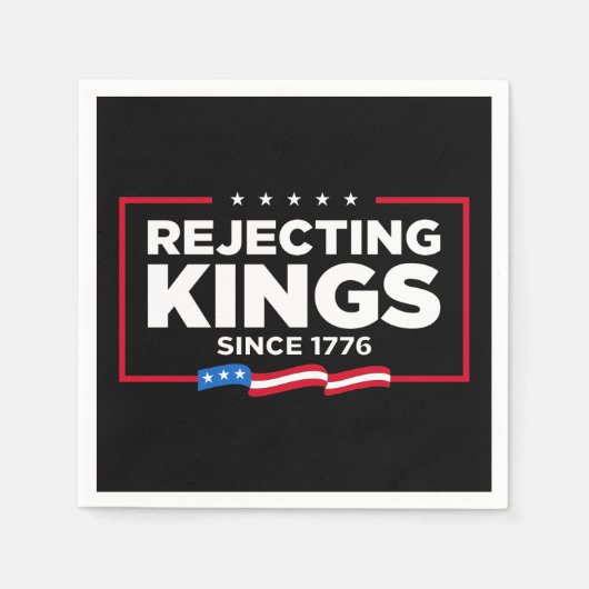 Serviette En Papier Drapeau Patriotique USA depuis 1776 (Devant)