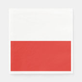 Serviette En Papier Drapeau polonais (Devant)