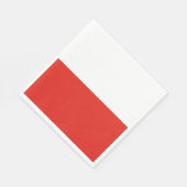 Serviette En Papier Drapeau polonais (Coin)