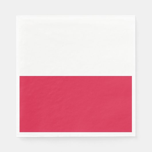 Serviette En Papier Drapeau polonais (Pologne) (Devant)