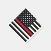 Serviette En Papier Drapeau pompier (Coin)