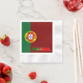 Serviette En Papier Drapeau portugais (En situation)