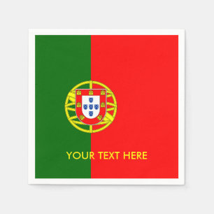 Serviette En Papier Drapeau portugais du Portugal serviettes de fête p
