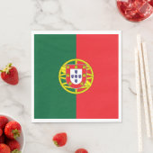 Serviette En Papier Drapeau Portugal (En situation)