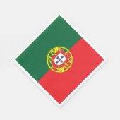 Serviette En Papier Drapeau Portugal (Coin)