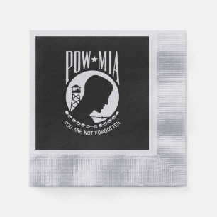 Serviette En Papier Drapeau POW MIA : Soldats disparus de la guerre du