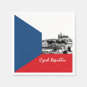 Serviette En Papier Drapeau Prague & Tchèque - Tchéquie historique /sp (Devant)