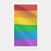 Serviette En Papier Drapeau Rainbow LGBT (Devant)