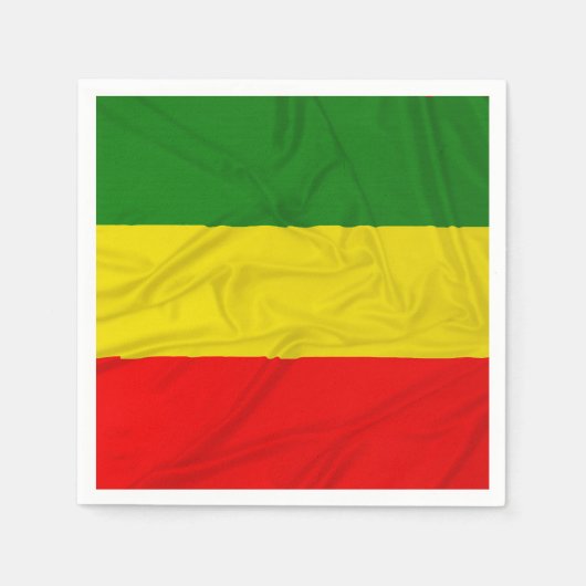 Serviette En Papier Drapeau rastafarien (Devant)