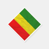 Serviette En Papier Drapeau rastafarien (Coin)