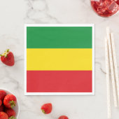 Serviette En Papier Drapeau rastafarien Rasta Ethiopie (En situation)