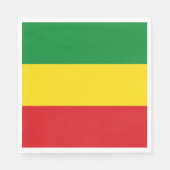 Serviette En Papier Drapeau rastafarien Rasta Ethiopie (Devant)