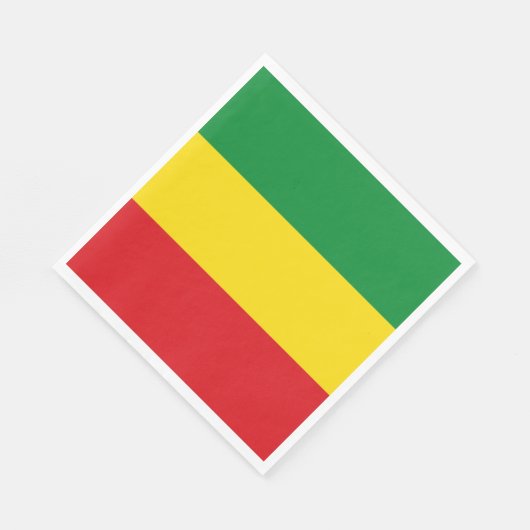 Serviette En Papier Drapeau rastafarien Rasta Ethiopie (Coin)