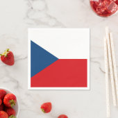Serviette En Papier Drapeau République tchèque (En situation)
