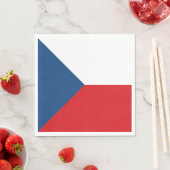 Serviette En Papier Drapeau République tchèque (En situation)