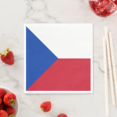 Serviette En Papier Drapeau République tchèque (En situation)
