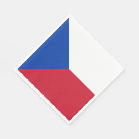 Serviette En Papier Drapeau République tchèque (Coin)
