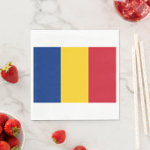 Serviette En Papier Drapeau roumain (Roumanie) (En situation)