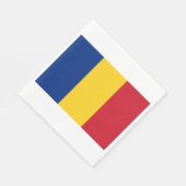 Serviette En Papier Drapeau roumain (Roumanie) (Coin)