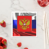 Serviette En Papier Drapeau russe (En situation)