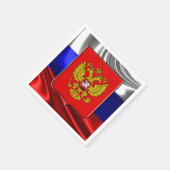 Serviette En Papier Drapeau russe (Coin)