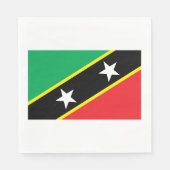 Serviette En Papier Drapeau Saint-Kitts-Et-Nevis (Devant)