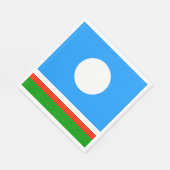 Serviette En Papier Drapeau Sakha (Coin)