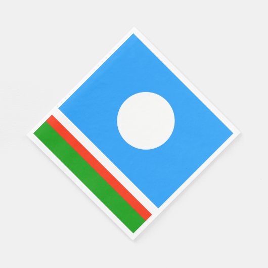 Serviette En Papier Drapeau Sakha (Coin)