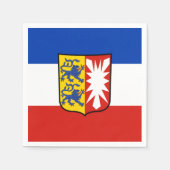 Serviette En Papier Drapeau Schleswig-Holstein Papier Napkins (Devant)