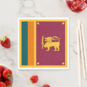 Serviette En Papier Drapeau Sri Lanka (En situation)