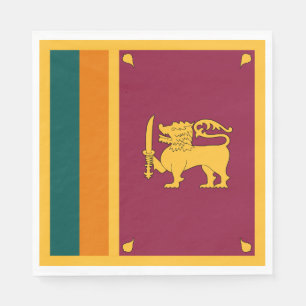 Serviette En Papier Drapeau Sri Lanka