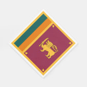 Serviette En Papier Drapeau Sri Lanka (Coin)