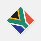 Serviette En Papier Drapeau sud-africain (Coin)