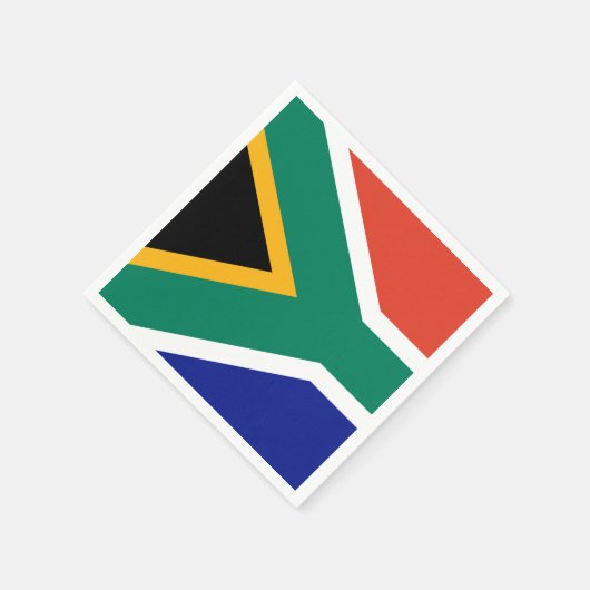 Serviette En Papier Drapeau sud-africain (Coin)