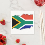 Serviette En Papier Drapeau sud-africain (En situation)