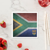 Serviette En Papier Drapeau sud-africain (En situation)