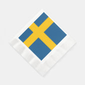 Serviette En Papier Drapeau suédois (Coin)